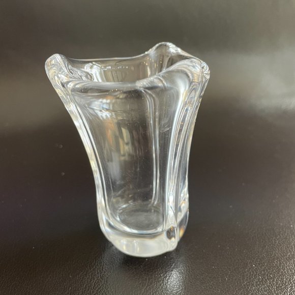 Exquisite Vintage 60s signed Daum France small crystal vase - Rare - Picture 2 of 8